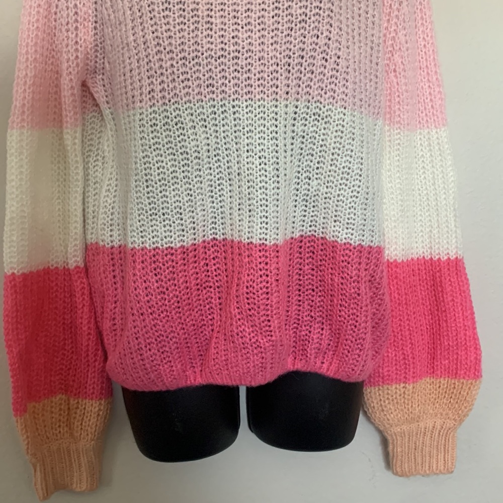 Princess Polly Willow Colorblock Wool Blend Oversized Balloon Sleeve Sweater - Picture 7 of 14